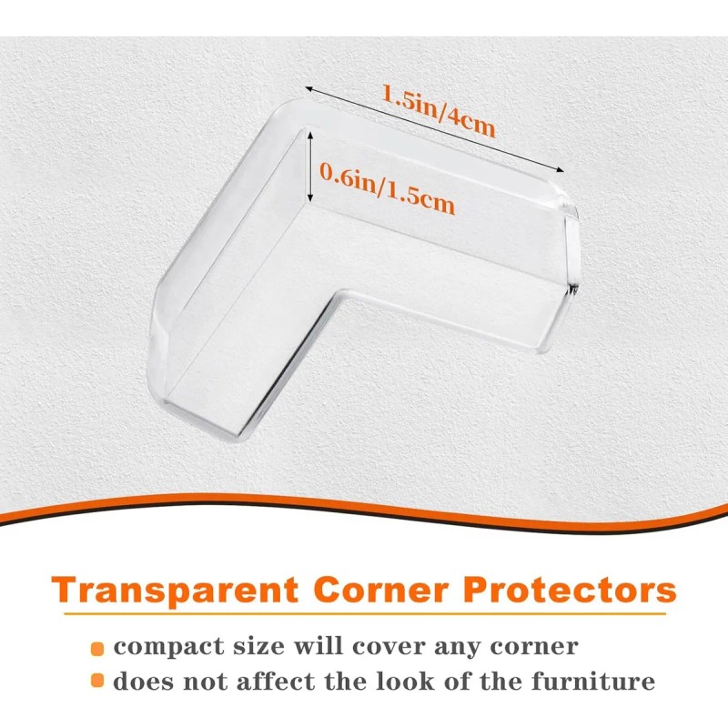 Protectores De Esquina Transparentes Para Bebés 16 Piezas