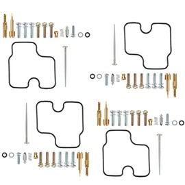 Silscvtt 4-Pack Carburetor Gaskets Jets Repair Kits Replacement for Honda 1999-2000 CBR600F CBR 600F F4 F4I 600