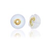 10K Yellow Gold Silicone Bubble Earring Back