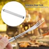 6Pcs Stainless Steel Hot Pot Fork Outdoor Picnic BBQ Grilling