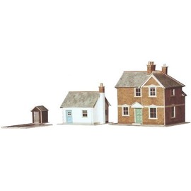 Superquick Station Masters House and Crossing Keepers Cottage 1/72 OO/HO - Card Kit