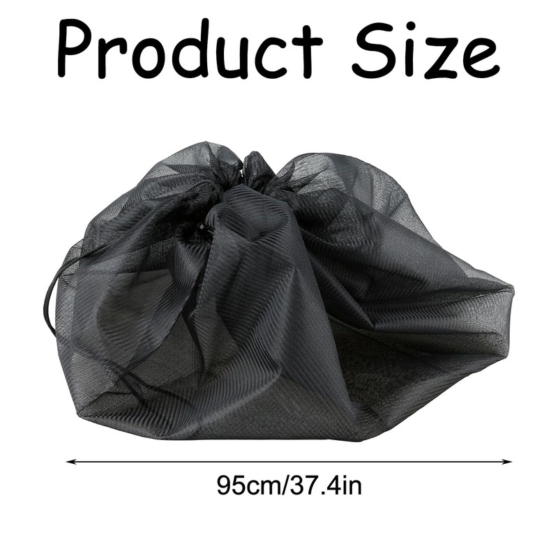 Bojueahaw Rain Barrel Mesh Cover,95 cm Adjustable Rain Barrel Net,Rain
