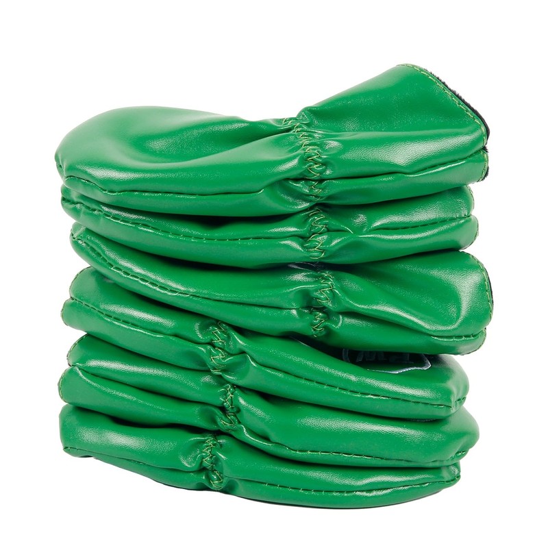 Leather Golf Club Iron Head Covers 9 Piece Set Headcover