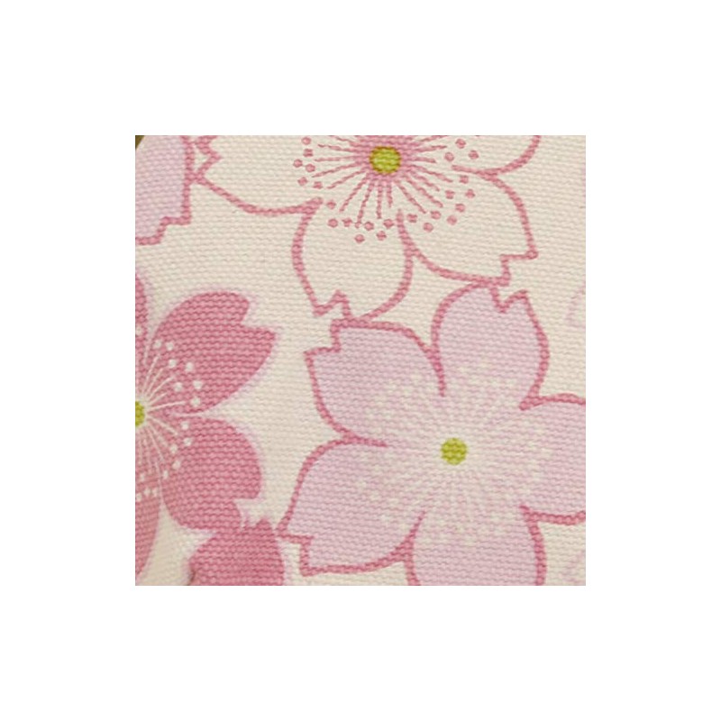 Goshikihanpudo Japanese Flower Series 6.3 Size Wide Pouch, Sakura Cherry