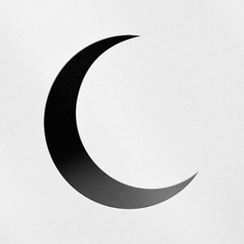 Transparent Decal Stickers of Crescent Moon Silhouette Symbol Icon (Black) Premium Waterproof Vinyl Decal Stickers for Laptop Phone Accessory Helmet Car Window Mug Tuber Cup USCstic880711BLW19052522