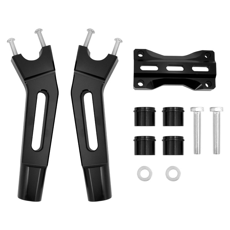 YHMTIVTU Pullback 10" Riser Clamp For Harley 1" 1.25" Handlebar