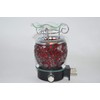 Nature's Enlightenment Red Crackle Design Dimmable Oil Burner Aromatherapy Lamp