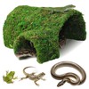 Hollima Reptile Tunnel Cave Hide, Handmade Shelter for Gecko Snake