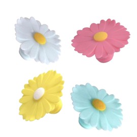 Charles Viancin Set of 4 Daisy Wine Stoppers/Silicone Bottle Stoppers