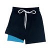 BROWNKNOT Boys Swim Trunks with Compression Liner Swim Shorts Bathing