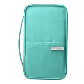 Travel Passport Wallet, Family Passport Holder, Travel Wallet,Trip Document Organizer,Travel Series (Nylon Green)