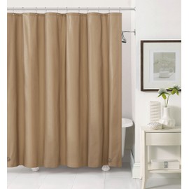 VCNY Suction Cup Shower Liner, 70 x 72", Taupe