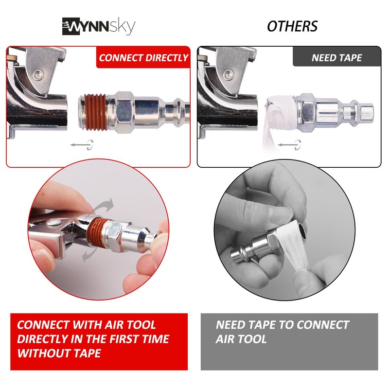 WYNNsky 1/4 Inch NPT Air Accessory Kit - 20 Piece,