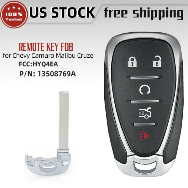 Unbranded FOR 2016-2024 CHEVY MALIBU CAMARO CRUZE SMART KEY PROXIMITY