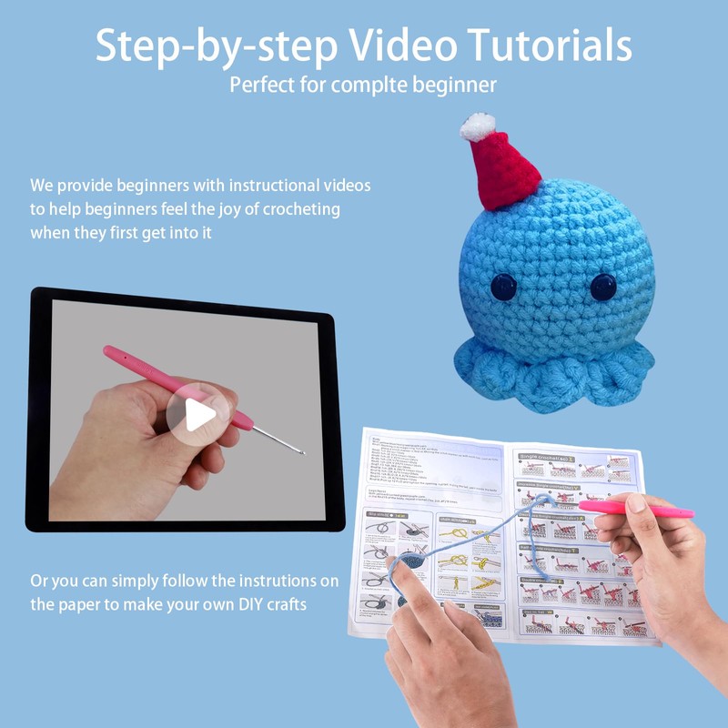 Crochet Kit for Beginners Crocheting Animals Kits Adorable Animal Crochet