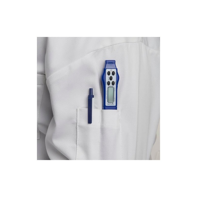 Taylor 9877FDA - Termómetro digital compacto e impermeable para alimentos,