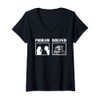 Womens Problem Solved Trucker V-Neck T-Shirt