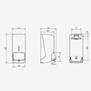 Jofel - Wall Mounted Soap Dispenser, Refillable with 0.8L Foam,