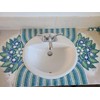 500PCS / 1.1LB Square Ceramic Mosaic Tiles, 0.4 x 0.4
