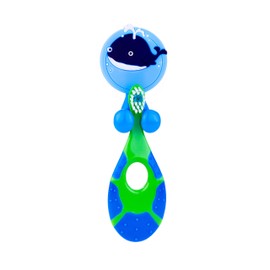 Farber Baby Toothbrush Holder, Kids Toothbrush Holder Set with Suction Cup Hook Wall Mounted Organizer | Toddler Kids Bathroom Accessories and Decor | Unicorn/Cheetah/Dino/Whale – 4 Pack