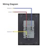 LIVOLO Black Duplex Receptacle 15A Standard Decorative Electrical Wall Outlet