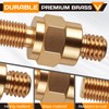 Side Post Battery Terminal Bolt 2 Set 3/8"-16&3/8"-24 Brass Standard