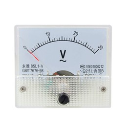 uxcell 85L1 AC 0-30V Rectangle Analog Volt Panel Meter Gauge