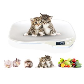 YTDTKJ Mini Pet Scale, Small Animals Scales for Weighing, Digital Kitchen Scale with LED Display, Small Home Scale, Portable Dog Cat Scale for Hamster Rabbit Hedgehog (Max. 33 lbs)
