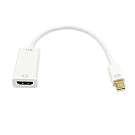 6 inch Mini DisplayPort v1.2 Male to HDMI Female with Audio Adapter, Active 4K x 2K - White