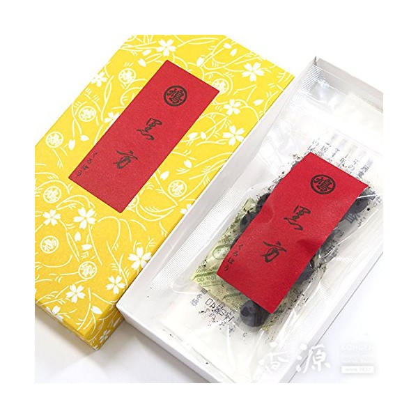 鳩居堂 Effective Incense Stick/Heat Black Incense Stick People Paper Box, 50-Pack G