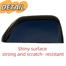 ABAGAEL Exterior Door Top Half Tow Mirror Cap Cover for Ford Super Duty 2017-2022 F250 F350 2017-2019 F450 F550 (Glossy Black)