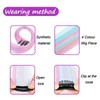 KASESSS 10 Stück HaarsträHnen Bunt, Hair Extensions Clip In FüR