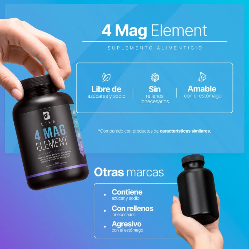 Suplementos Mag Element 60uds 42g Life