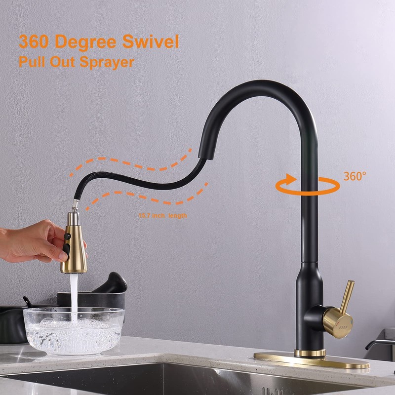 Touch Kitchen Faucet,KEER Smart Kitchen Sink Faucet with Pull Down