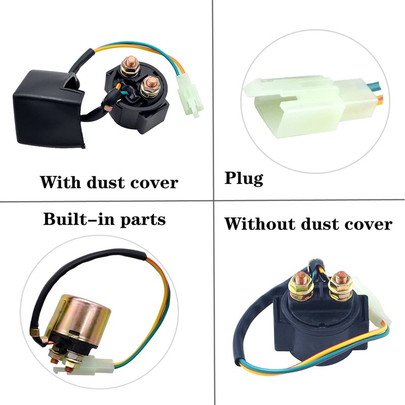 AHL Starter Solenoid Relay for 4-Stroke GY6 Engine 50cc 70cc