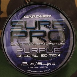Gardner Tackle Sure Pro Purple Mainline - Carp Pike Coarse Cod Sea Fishing Line