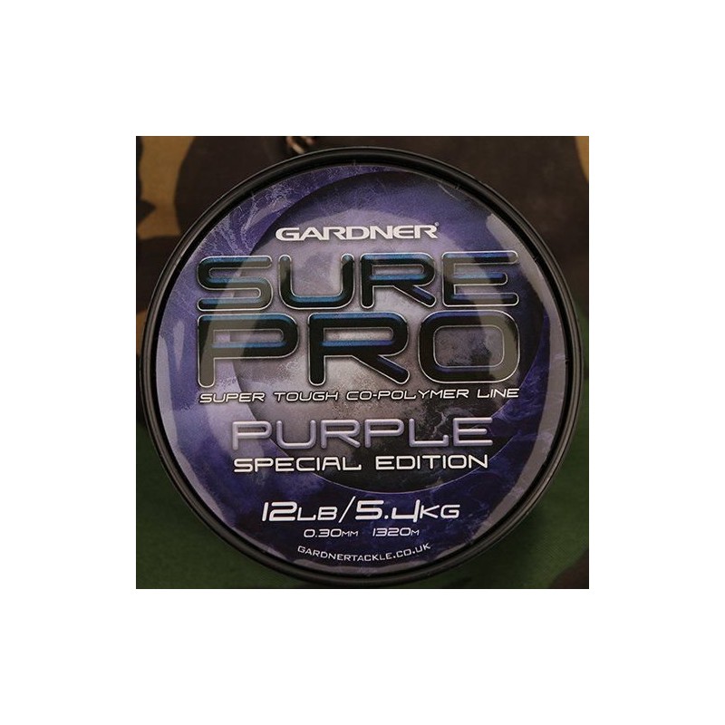Gardner Tackle Sure Pro Purple Mainline - Carp Pike Coarse
