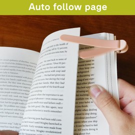 SMUK 3pcs Automatic Bookmark, Cute Silicone Bookmarks for Reading Women Book Lovers Men Teachers, Book Page Markers Book Marks Keeper Reading Accessories Gifts