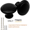 30 Pack Round Kitchen Cabinet Knobs, Fitepro 1.2" 30mm Flat