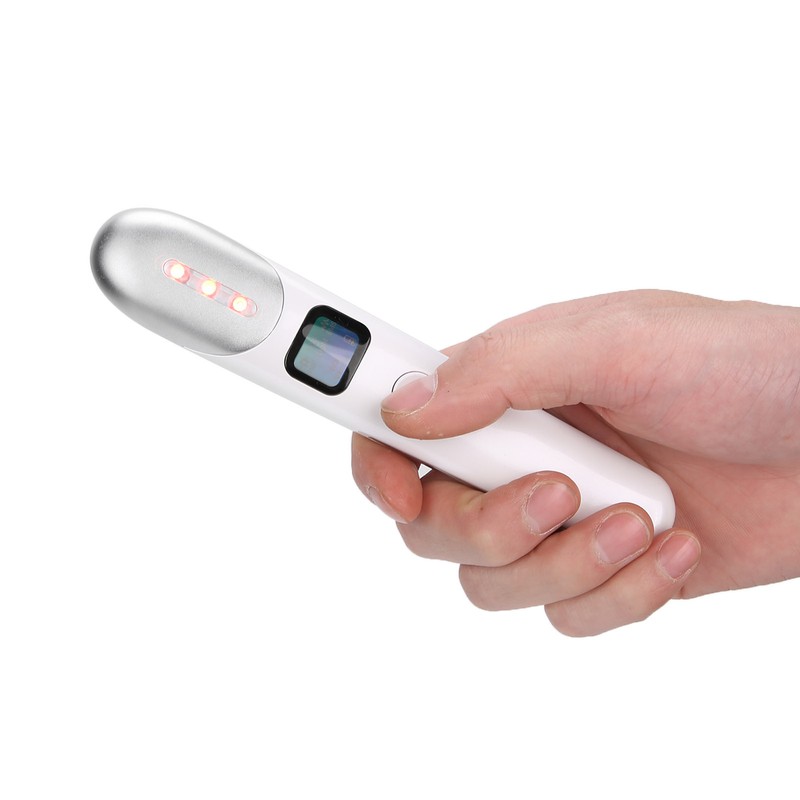 Eye Massage Pen Electric Hot Compress EMS Eye Massager Dark