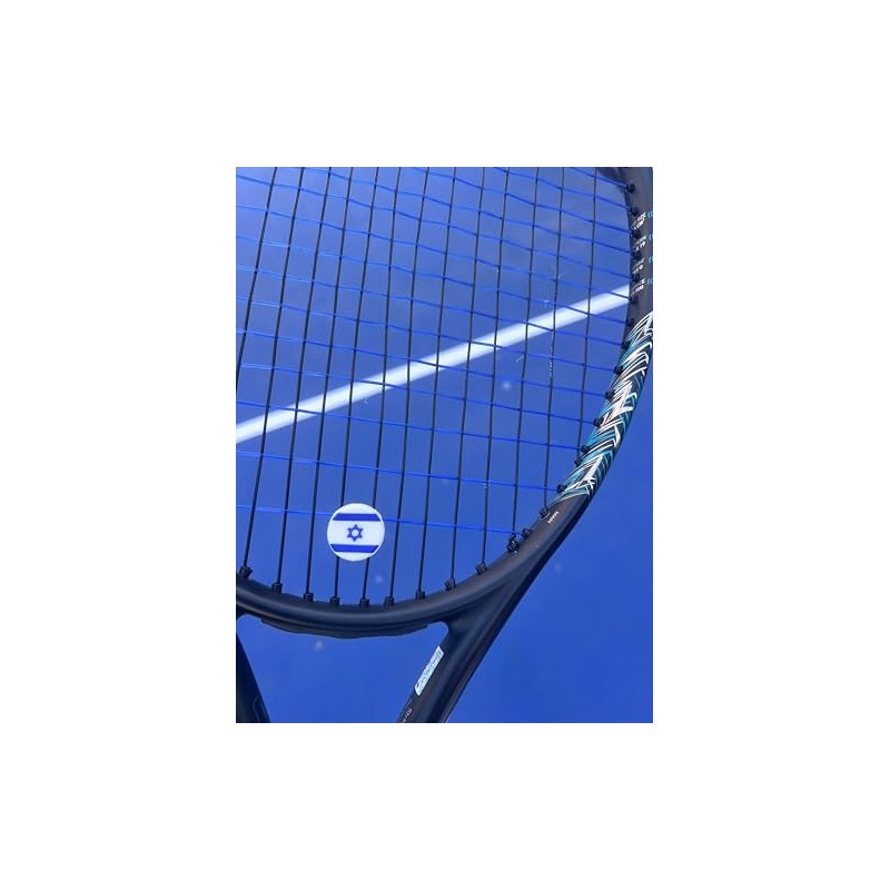 Luckyones Israel Flag Tennis Racquet Vibration Dampener