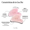 Guasha Cuarzo Rosa Masaje Facial Lifting Piedra Avella