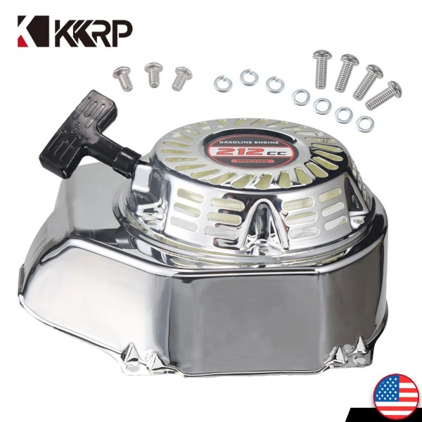 Unbranded Silver Pull Recoil Starter Assembly Fan Cover Housing For