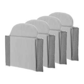 PATIKIL 4pcs Camera Bag Divider Pad Camera Case Divider 16.5cm x 16cm x 1.4cm Velvet Connectable Universal Partition Pad for Nikon Camera DSLR Scratch Protection Small Accessories Storage Grey