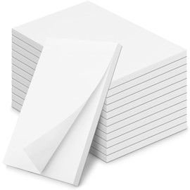 Note Pads 4x6 Inch, 12 Pack Blank Scratch Pads for Writing, 50 Sheets Per Memo Pad for Jotting Down Quick Notes, White Pad of Paper for Grocery Shopping Lists, Tear Off Notepad, Small Server Notebook