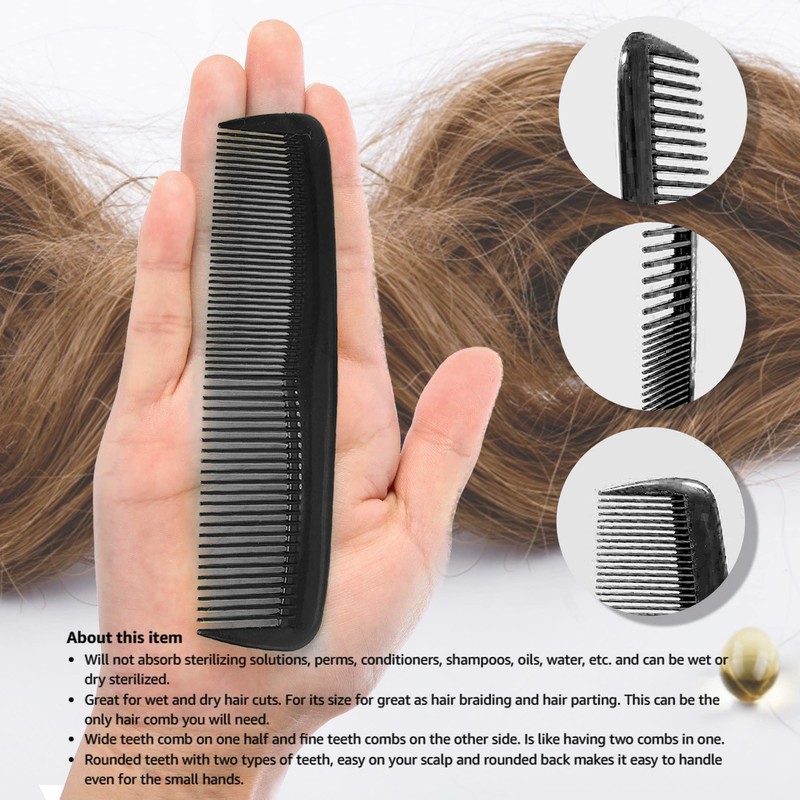 Soft 'N Style Hair Care 4-Pack Comb - Not Breakable
