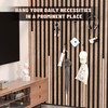 Lichaser 5 Pack Black Acoustic Panel Wall Hooks, Decorative Wall