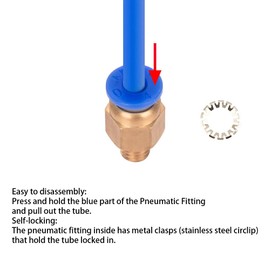 Aokin 10 Pcs PC4-M6 Pneumatic Fitting for Creality Ender 3/3 Pro/3 V2, Ender 5/5 Pro/5 Plus, CR-10/10S, etc