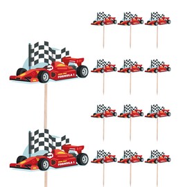 Race Racing Car Birthday Party Food Cupcakes Picks Decorations Toppers (pack of 14)