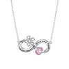 925 Sterling Silver Infinity Necklace for Women Ladybug and Flower